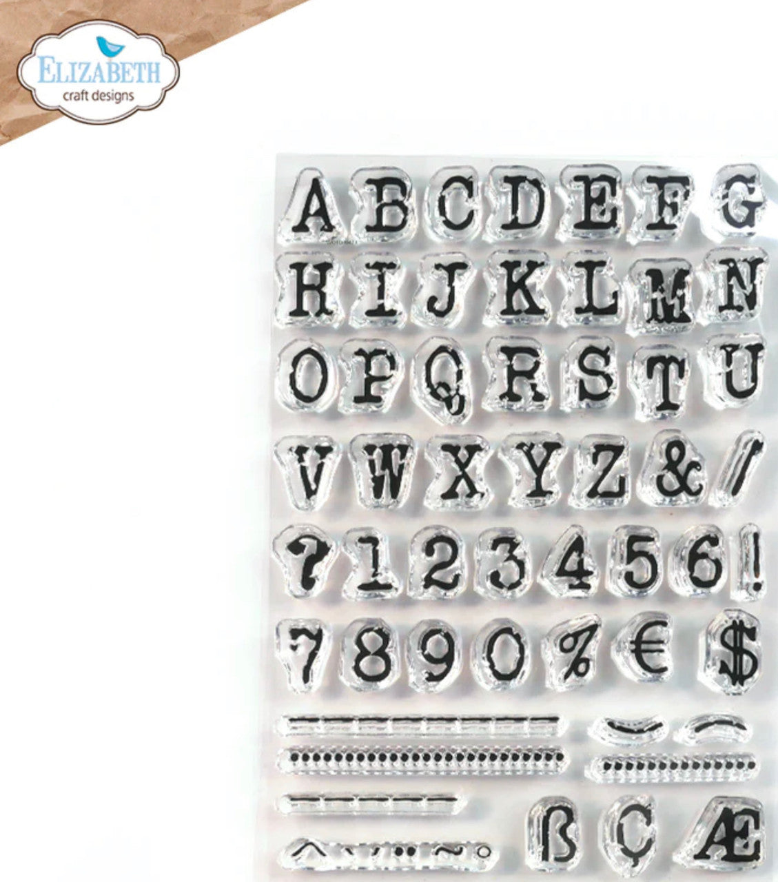 Elizabeth Craft Designs December to Remember Alfabetstempelset
